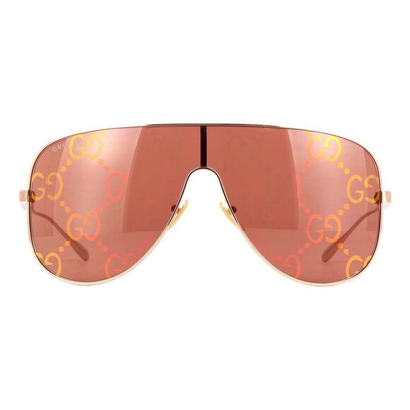 BRAND NEW Gucci Sunglasses GG1436S 003 Rose Gold/Light Red - Picture 1 of 2
